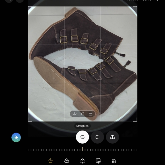 OLUKAI Elima Brown Pull Up Leather Buckle Strap High Ankle Boots Womens Size 11 - Picture 4 of 12